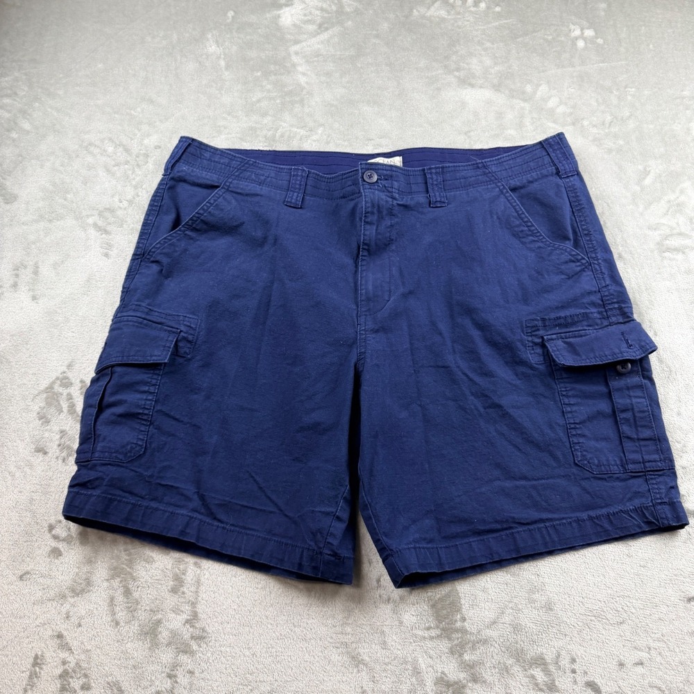 Ocean Coast Men's Size 40 Cargo‎ Shorts Navy Blue Cotton Blend